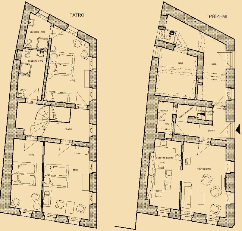 Villa Mestansky Dum Rožmberk nad Vltavou Zimmer foto
